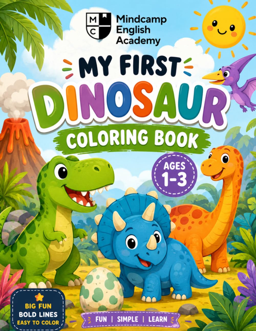 My First Dinosaur Coloring Book