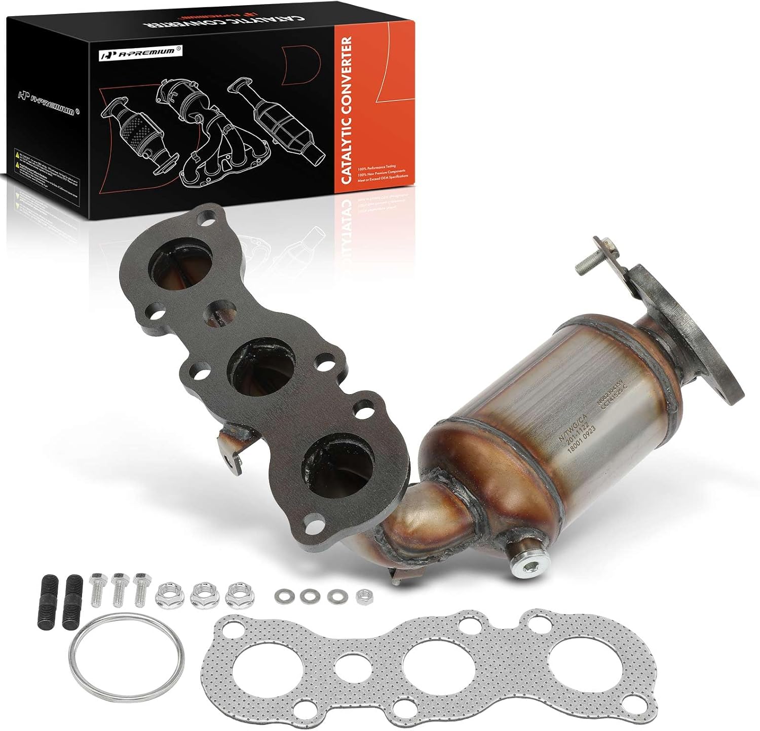 A-Premium Front Left Exhaust Manifold Catalytic Converter Kit Direct-Fit Compatible with Toyota Camry 2002-2006, Solara 2004-2008 & Lexus ES300 2002-2003, ES330 2004-2006, 3.0L 3.3L, EPA Compliant