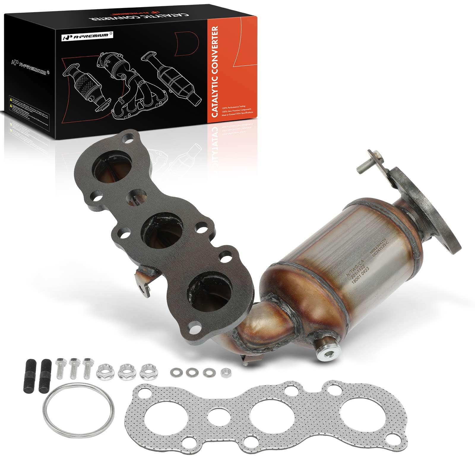 A-Premium Front Left Exhaust Manifold Catalytic Converter Kit Direct-Fit Compatible with Toyota Camry 2002-2006, Solara 2004-2008 & Lexus ES300 2002-2003, ES330 2004-2006, 3.0L 3.3L, EPA Compliant