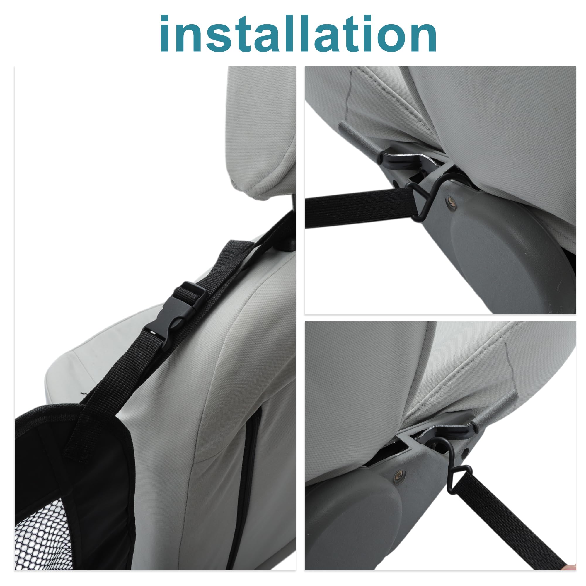 Barrera de red de coche para perro, barrera segura detrás del asiento delantero, separador de malla para perros, red para perros para asiento trasero de coche, barrera para SUV y camiones,