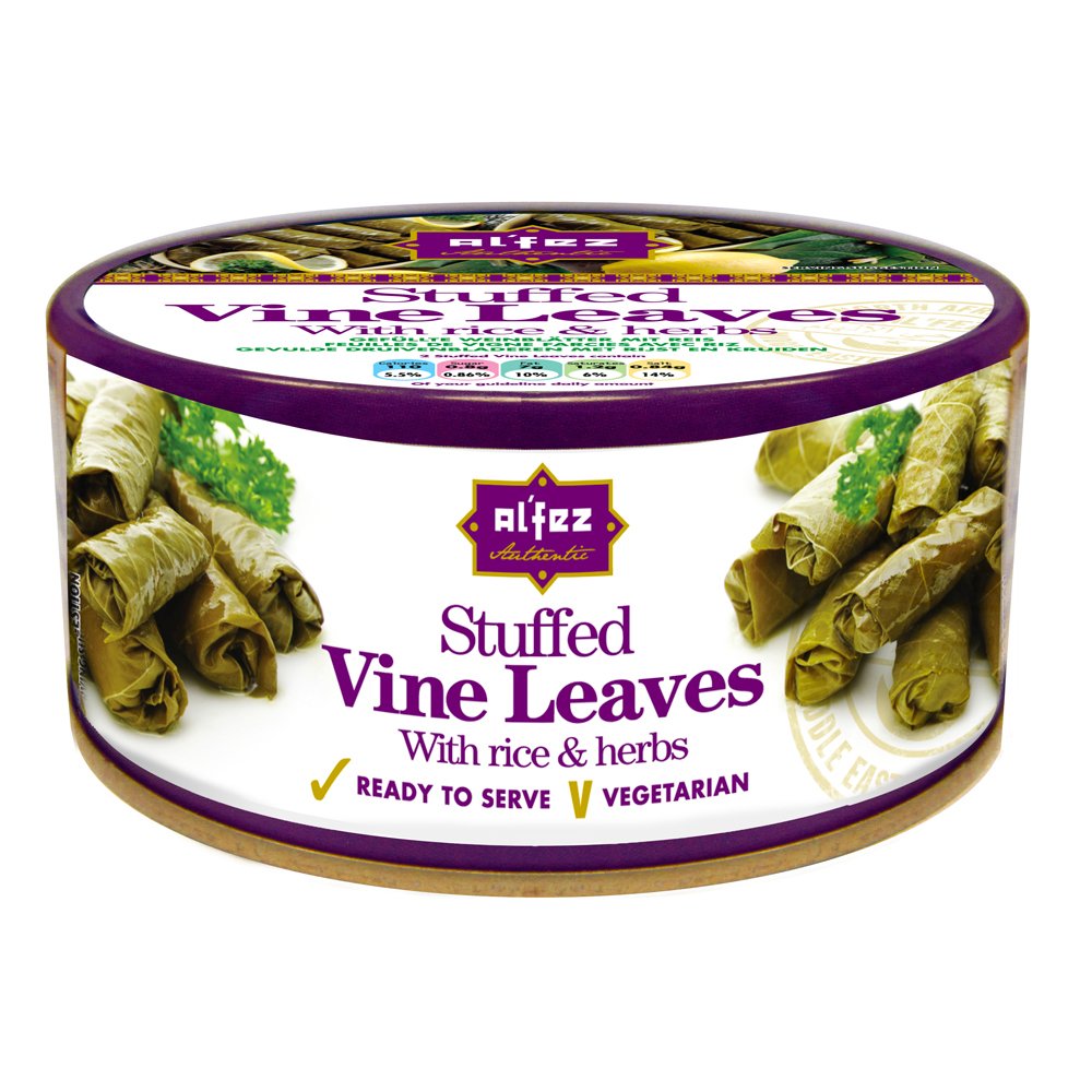 Al'Fez Stuffed Vine Leaves With Rice & Herbs 280g Grocery & Gourmet Food