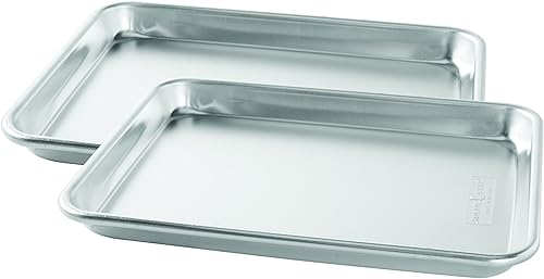 Miniatura 10 de Nordic Ware - Bandeja para hornear de un cuarto de hoja de aluminio natural de calidad comercial con tapa