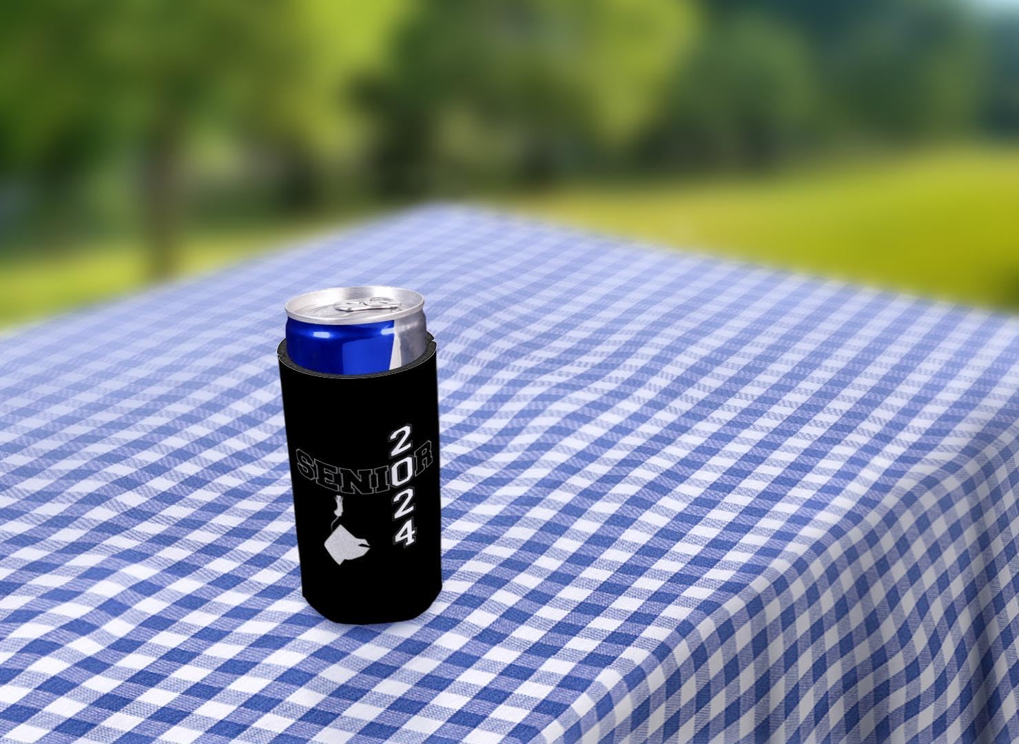 High School Senior Party Favors Senior 2024 Graduation Cap 96-Pack Ultra Slim Can Coolies: Home & Kitchen