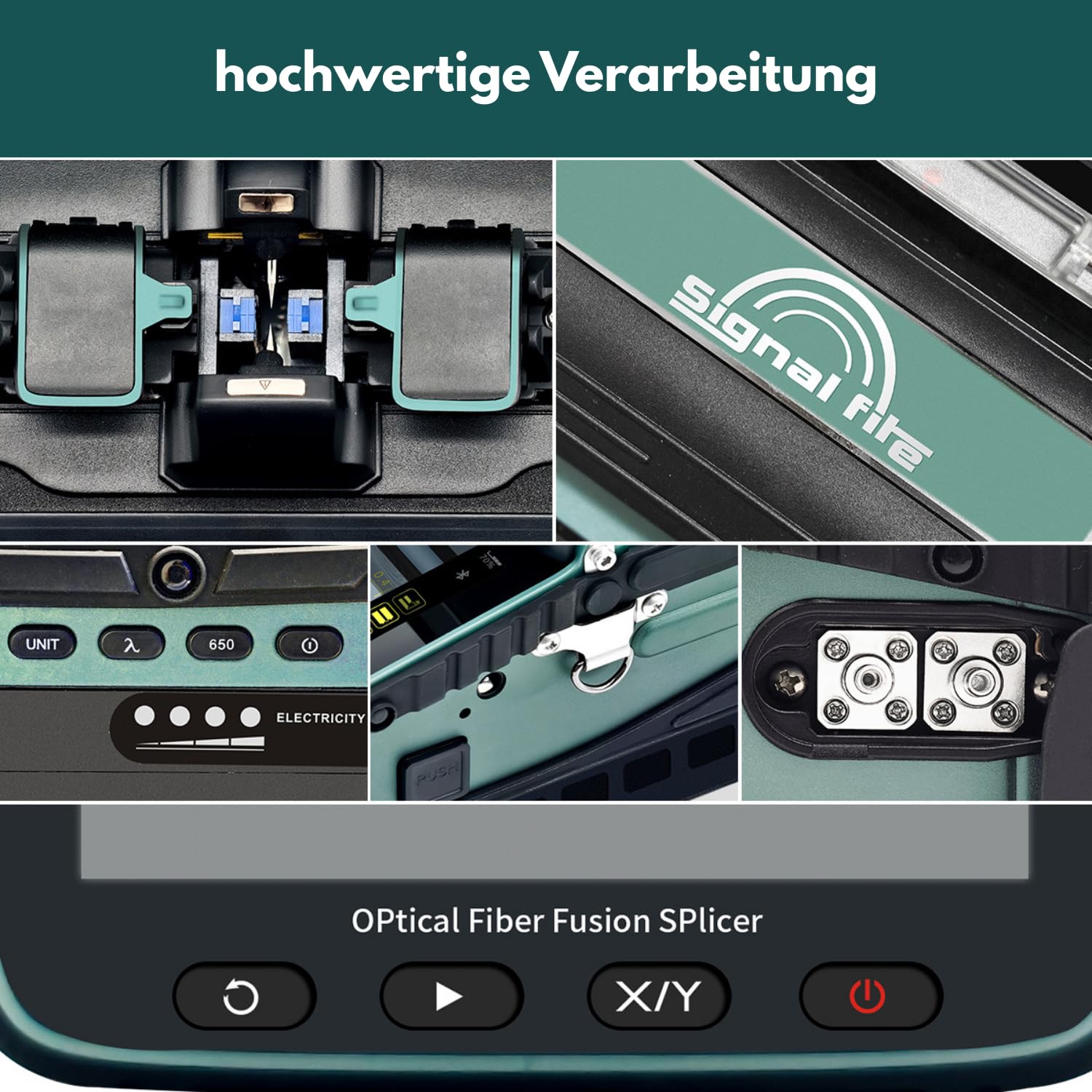 Neues Modell AI-6A+ Fusion Splicer Glasfaser Spleißgerät Automatisches LWL Fusionsspleißgerät-Kit Kernausrichtung mit 6 Motoren 8s Spleißen 18s Aufheizen