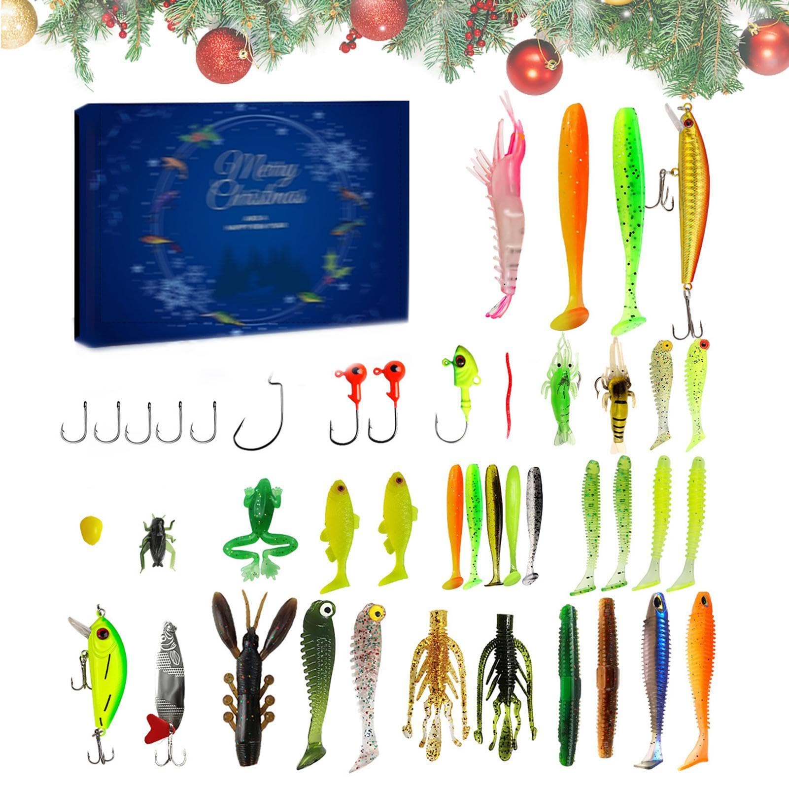 Calendrier De L’Avent Pour Pêcheur – 24 Surprises Truite Et Perche – Idée Cadeau Noël