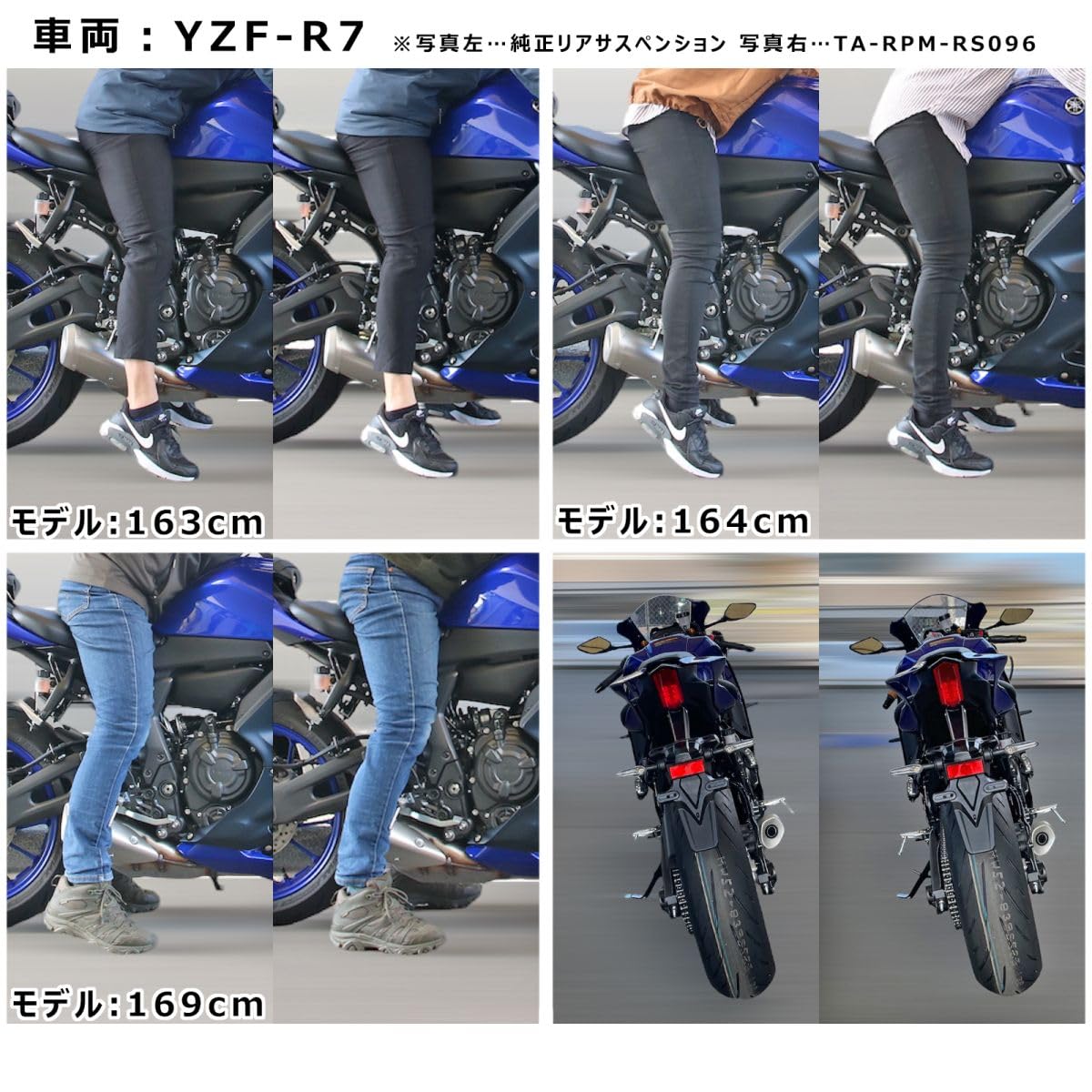 Amazon | RPM GII ZERO MT-07 XSR700 YZF-R7 リバウンドアジャスタブル