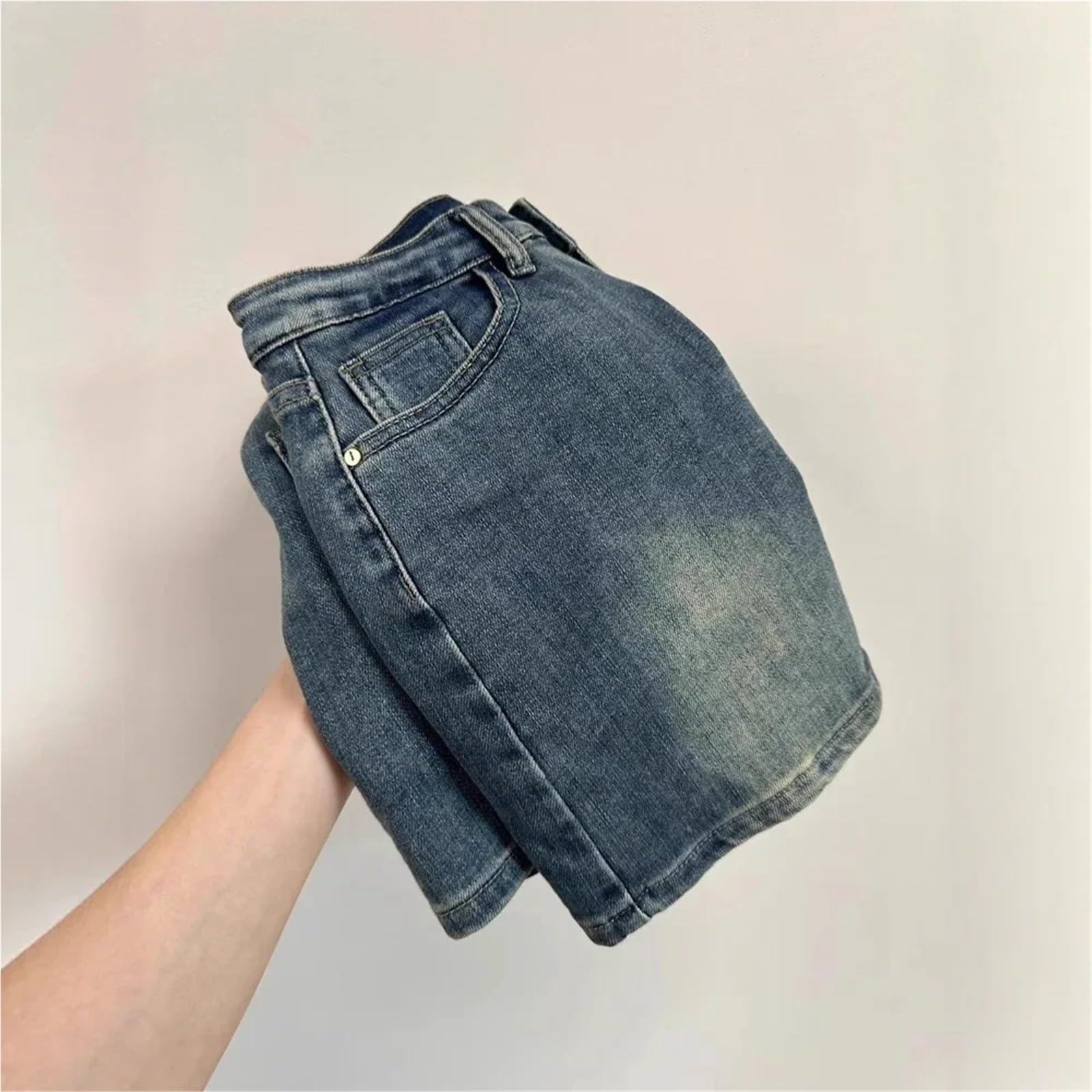 Minifalda Vaquera Retro, Falda Corta de Cintura Alta for Chica Caliente Verano para Mujer