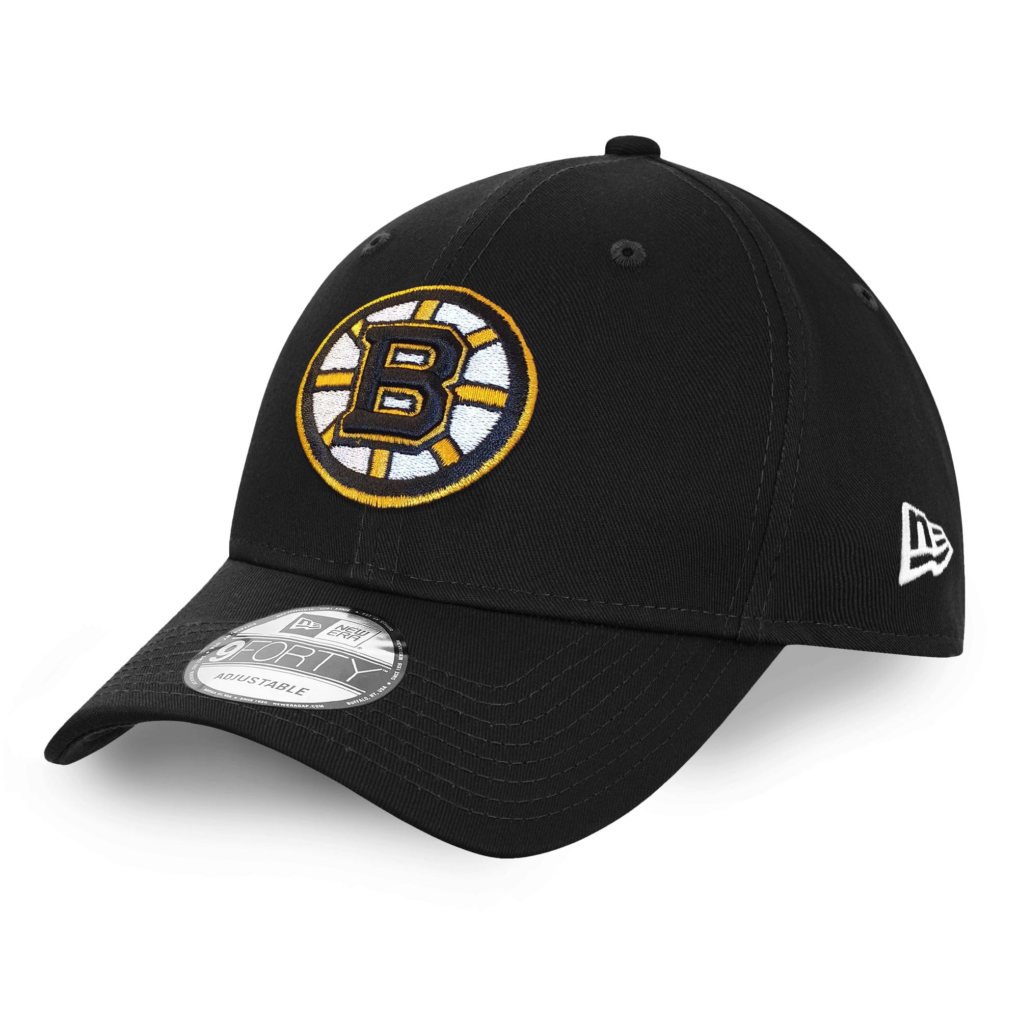 New Era Boston Bruins NHL Injection Black 9Forty Adjustable Snapback Cap