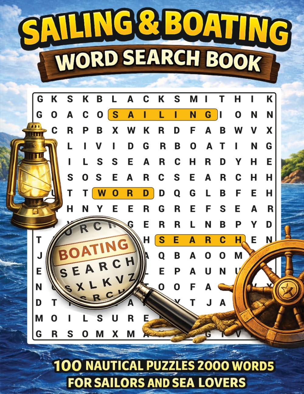 Sailing And Boating Word Search: 100 Puzzles For Sailors And Sea Lovers