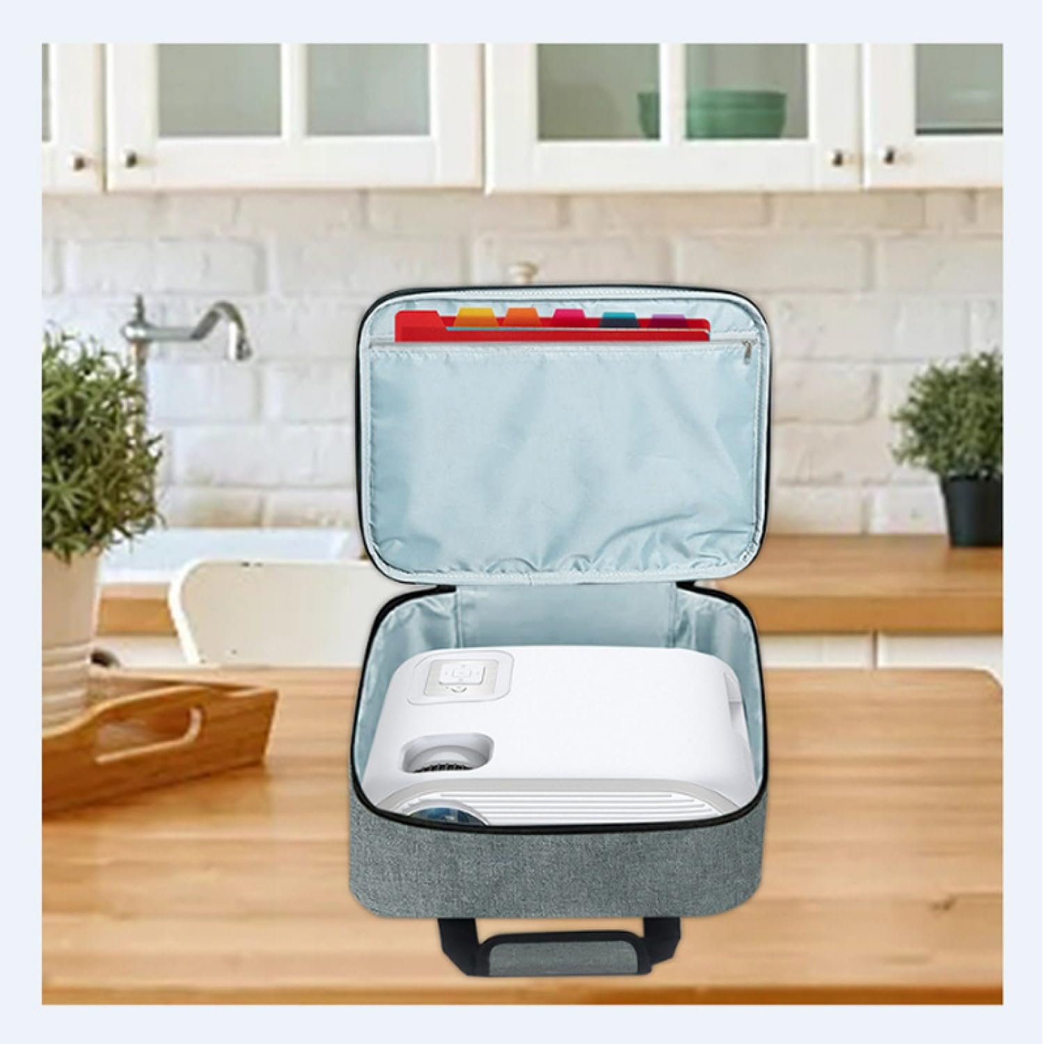 Beamertasche für Beamer, Projektor Reisetasche, Tragbar Projektor Tasche, Projektor-Tragetasche, Projektortasche, Projektor-Tasche mit Schultergurt, kompatibel mit den meisten großen Projektoren