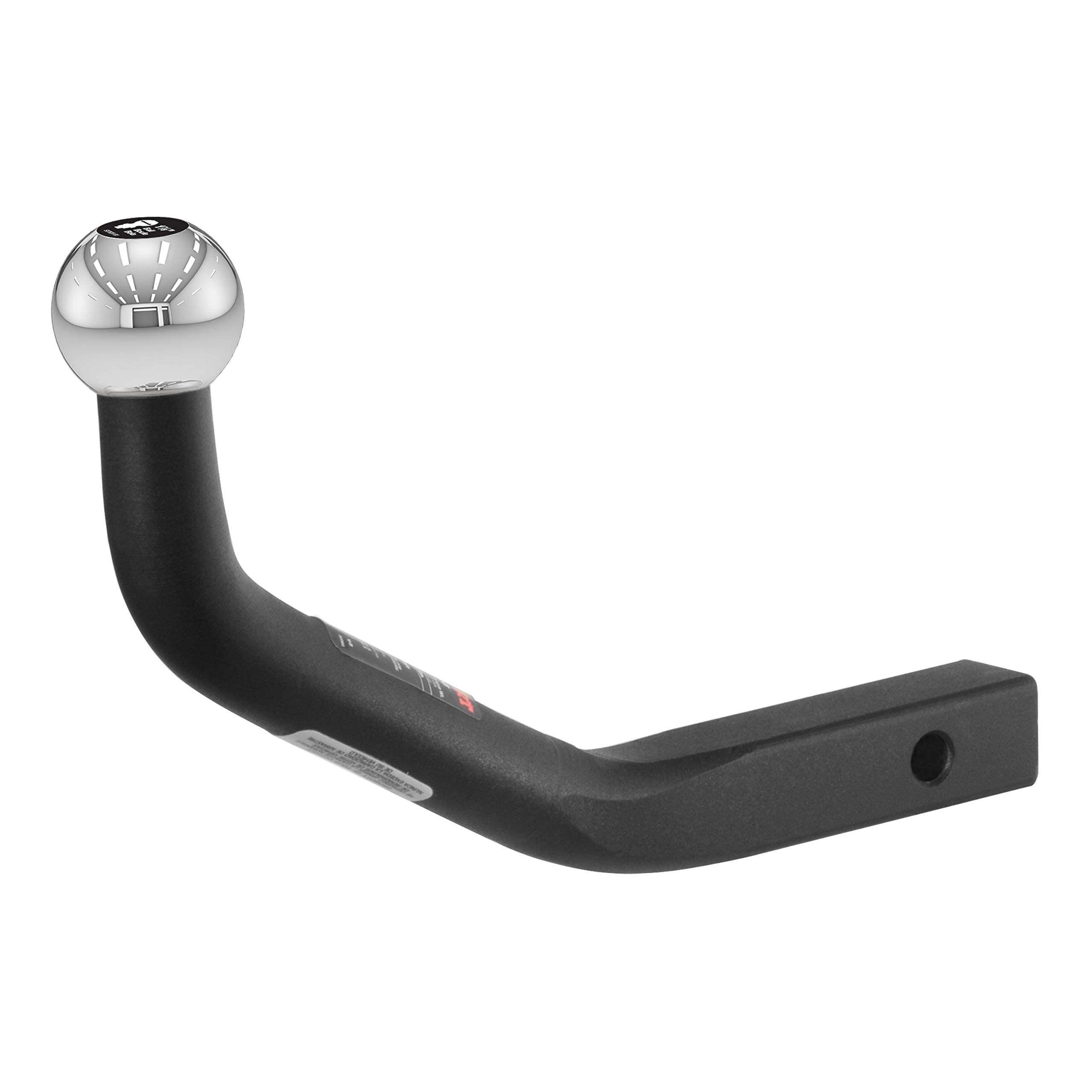 CURT 45561 Euro Trailer Hitch Mount with 1-7/8-Inch Ball, Fits 1-1/4-Inch Receiver, 3,500 lbs, 5-1/8-Inch Height