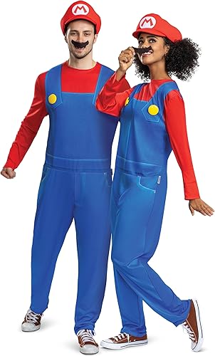 Miniatura 5 de Disguise Disfraz de Mario para adultos, disfraz oficial de Super Mario Bros Elevated Classic para adultos
