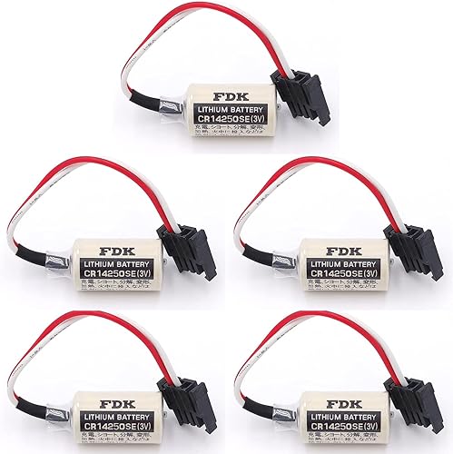 Paquete de 5 baterías PLC de repuesto de 3 V 1100 mAh 1747-BA para Sanyo CR14250SE, FDK CR14250SE, AB Allen Bradley 1747-BA fuente de alimentación