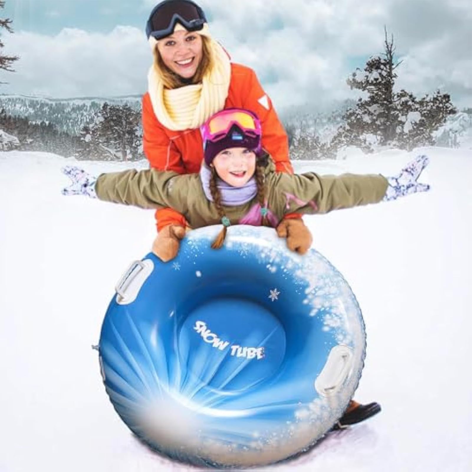 Colchones De Nieve para Adultos | Trineo Inflable Infantil con Asas,Juguetes De Invierno para Parques Jardines Playas Deportes De - s En Playa Jardines Patios Nieve Hielo Navidad