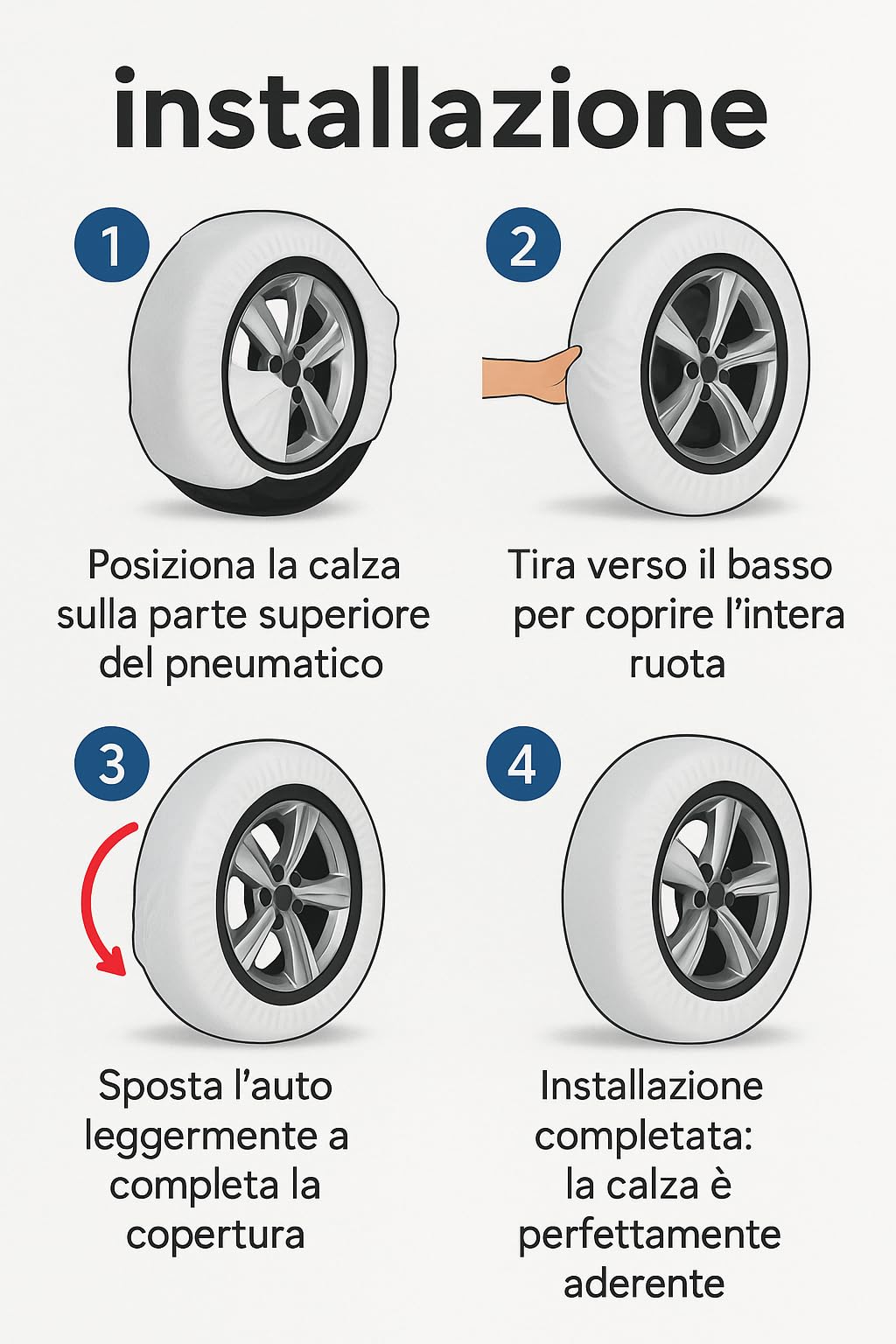 Calze da Neve Omologate EN16662-1 285 40 22 Catene da Neve in tessuto Antislittamento