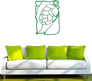 INDIGOS/Wandaufkleber-e156 - Pegatinas de Vinilo (80 x 57 x 1 cm), diseño de Hojas con pino, Color Verde