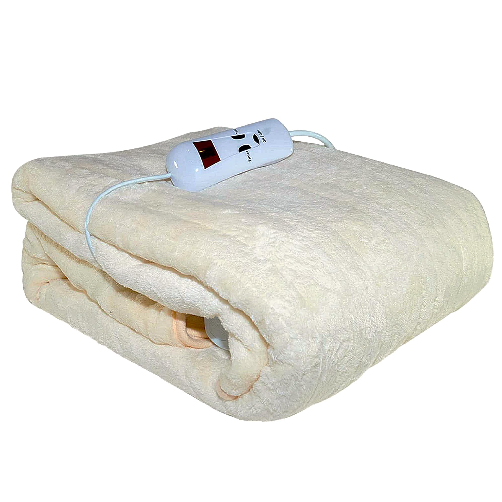 Schallen 120x160cm Soft Heated Warm Throw Over Blanket with Timer and 10  Heat Settings (cream) : Amazon.co.uk: Health u0026 Personal Care