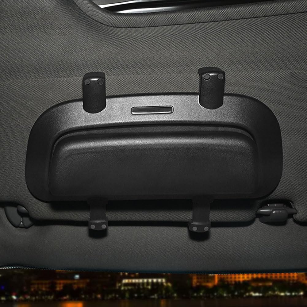 Sonnenbrillenhalter Brillenetui Auto für Jaguar I?Pace SUV, Universal Auto Brillenhalter rutschfest Schüttelfest Aufbewahrungsbox,B