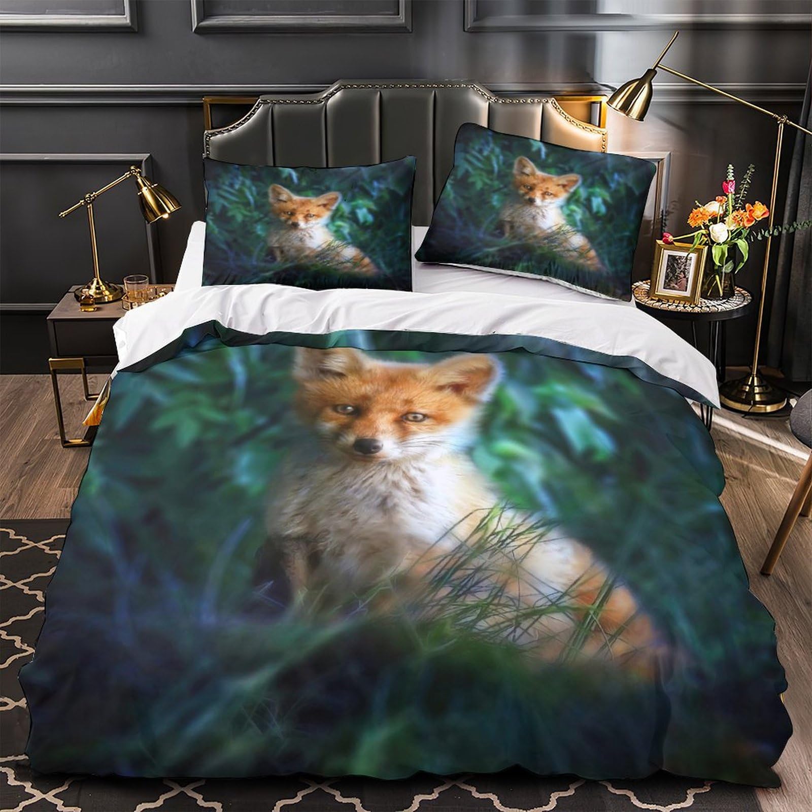 Housse de couette hexagonale 3D imprimée lit super king parure microfibe résistante confortable