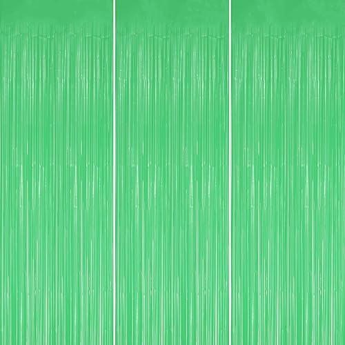 Miniatura 14 de Paquete de 3 Telón de Fondo de Flecos de Papel Aluminio - Cortinas de Oropel Negro Brillante para Decoración de Fiestas/Accesorios de Cabina de