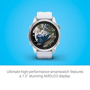 Garmin epix Pro (Gen 2), 42mm, High Performance Smartwatch, Advanced Training Technology, Built-in Flashlight, Whitestone