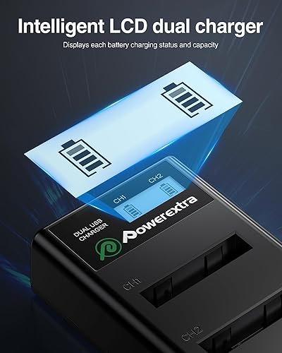 Miniatura 6 de 2 Pack NB-6LHNB-6L Battery and Dual USB Charger for Canon Powershot S120,SX510 HS,SX280 HS,SX500 is,SX700,D20,S90,D30,ELPH 500,SX270,SX240,SX520