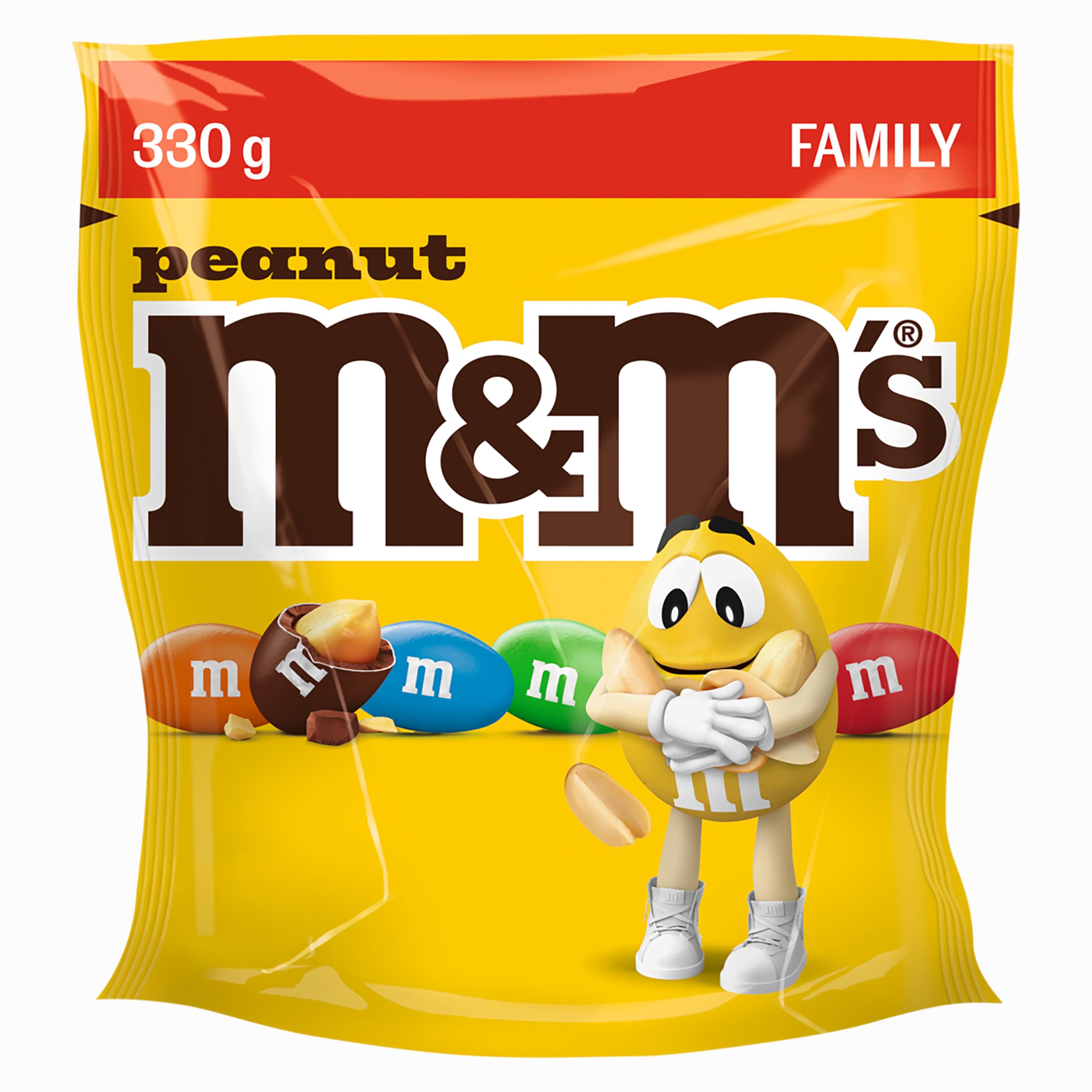 M&M'S Peanut Schokolinsen Erdnuss, Schokolade Beutel Halloween 330g
