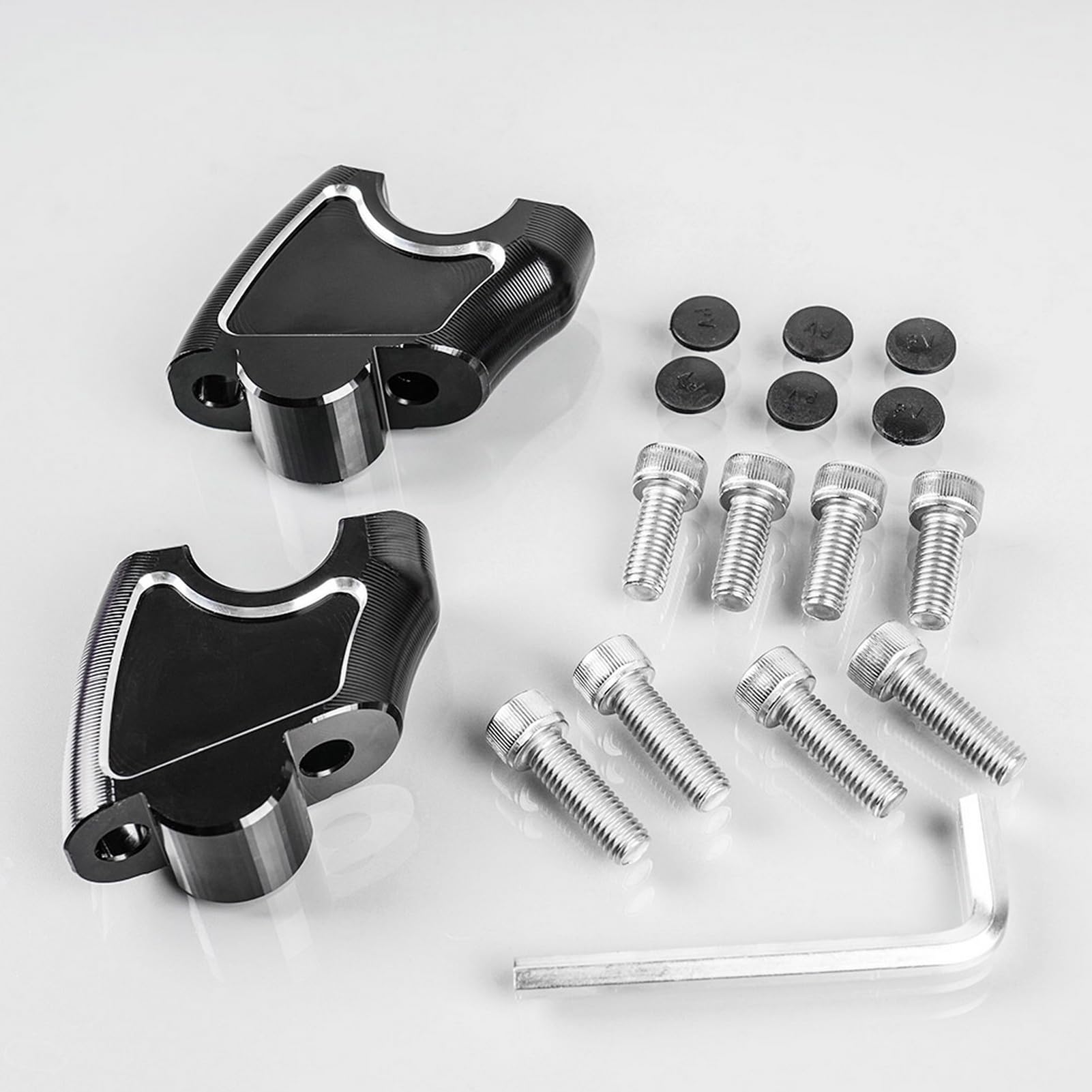 WOOGA Piezas modificadas para motocicleta Elevadores de manillar Kit de abrazadera de montaje de altura de 45 mm 25 mm hacia atrás Compatible con Ho&nda Rebel CMX 1100500/300/250 Accesorios 2017-2024