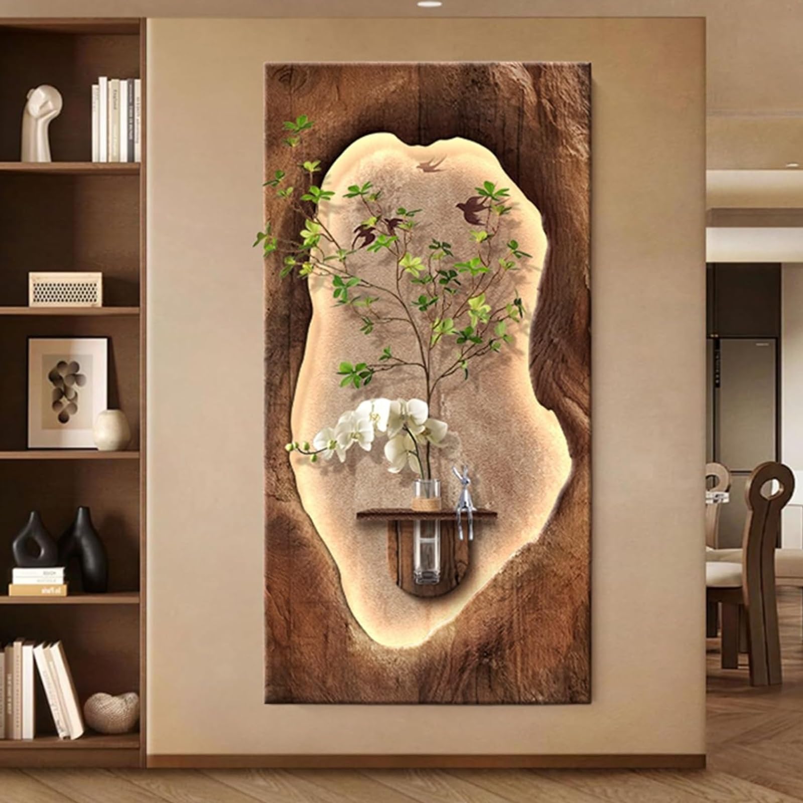 Plantes hydroponiques murales en grès 3D avec LED pour végétaliser sans encombrer