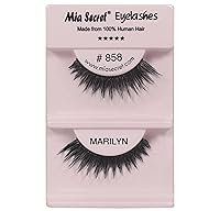 Vista 24 de Mia Secret Demi Wispies - Pestañas postizas de estilo natural, pestañas de tira fina, banda transparente invisible, pestañas de cabello humano