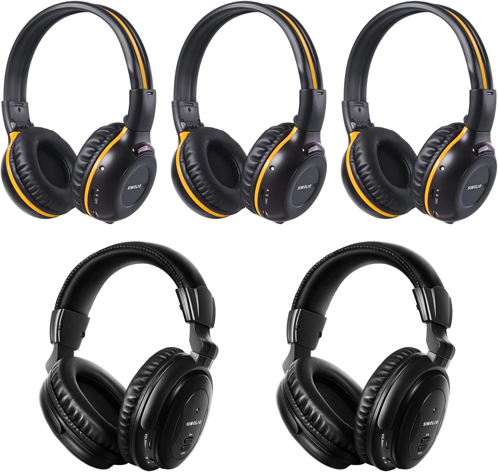 SIMOLIOWireless IR Headphones for Dodge Grand Caravan & Chrysler Town & Country &GMC 2006 2007 2012 2014 2015 2016 2017 2018 2019 2020 2021 2022