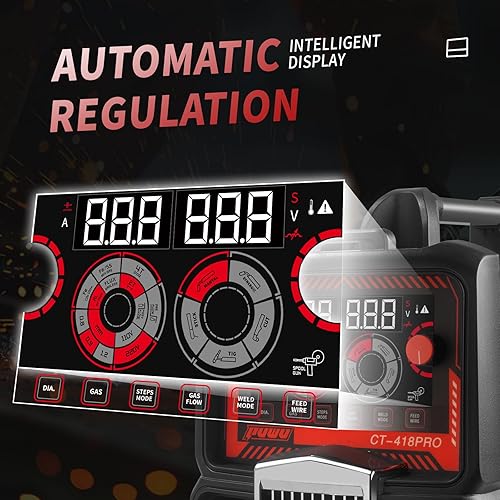 Miniatura 4 de Cortador de plasma Soldador Combo Gas MIGGasless MIGLift TIGStickCUT 5 en 1 Máquina de soldadura de aluminio con 110V220V Soldador de proceso