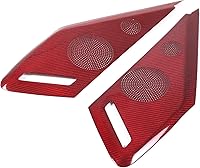 Vista 7 de Sekhyna Cubierta de altavoz de puerta lateral de automóvil compatible con Chevrolet Corvette C8 2LT 3LT 2020-2024 fibra de carbono real, 2 piezas