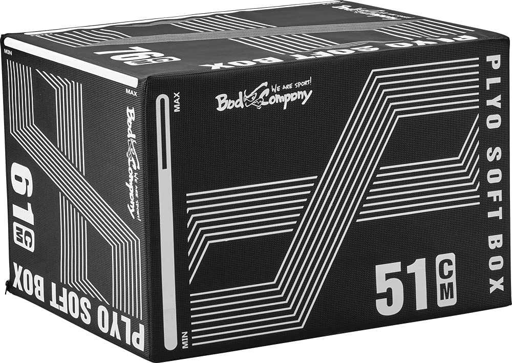 Bad Company Sprungkasten I Soft Plyo-Box 76 x 61 x 51 cm aus hartem Schaumkern mit Reißverschluss und einer max. Gewichtsbelastung bis zu 180 kg