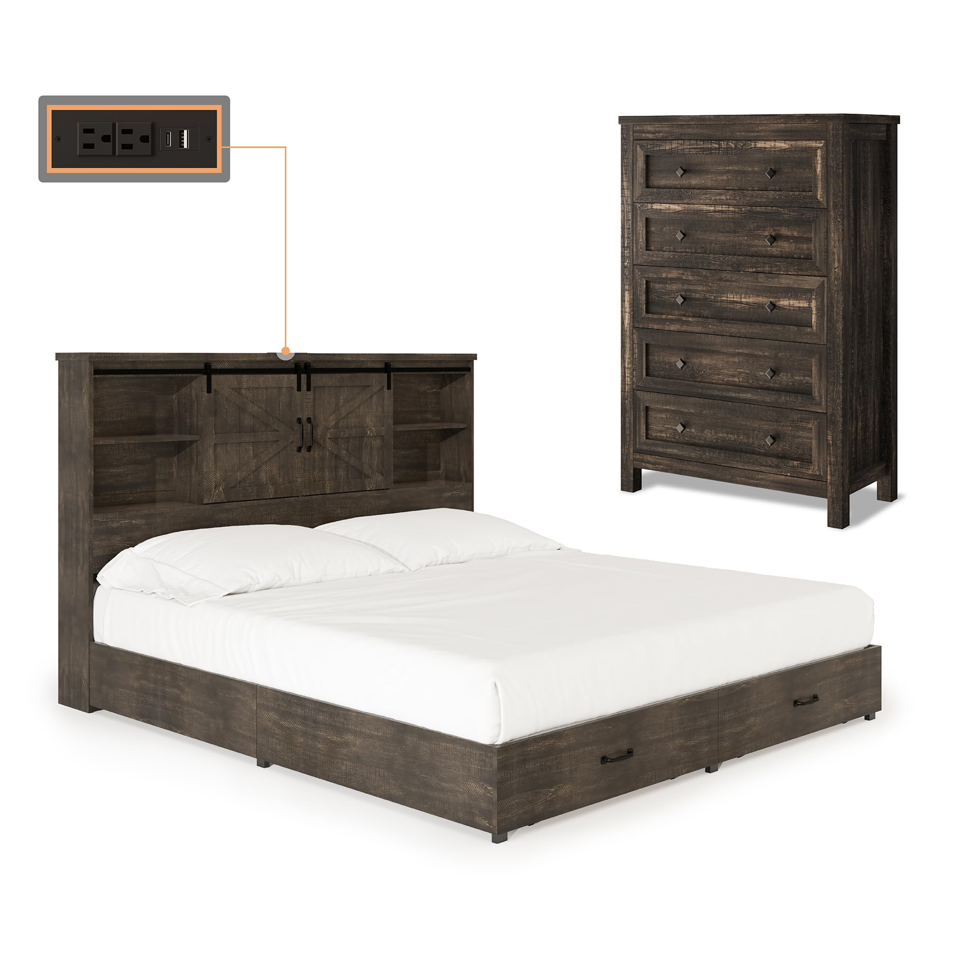 green emerald velvet dress Amazon.com: AMERLIFE Farmhouse Queen Bedroom Furniture Set, Bookcase Bed  Frame and Tall Dresser, Platform Bed with 51.2