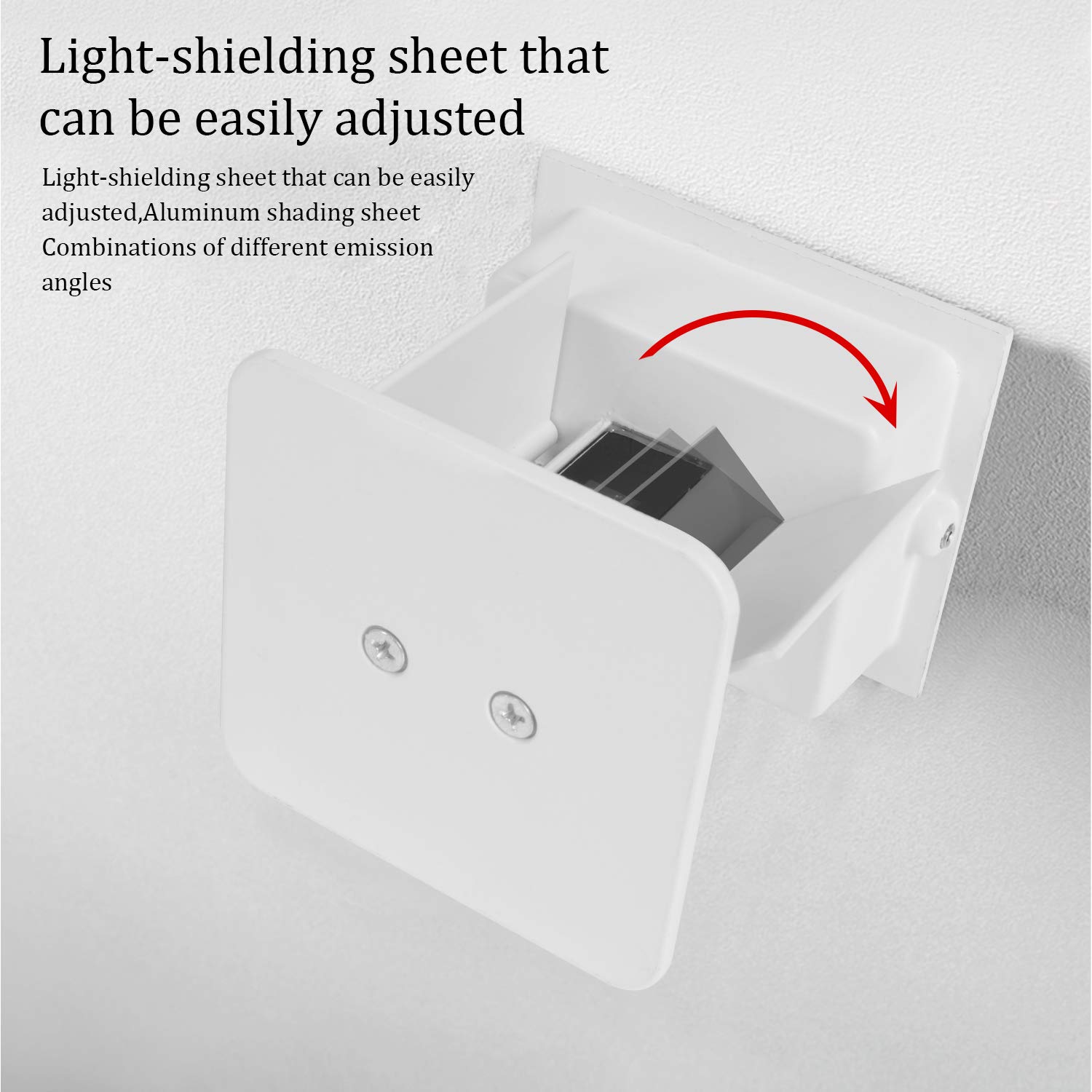 Applique da Parete Esterno Lampade da parete LED,Moderna Lampada da Parete Interno esterni ,6W IP65 Impermeabile 4000K Bianco Neutro per Esterno ed Interno, Portico, Bagno, Corridoio,Balcone.(Bianco