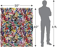 Vista 5 de Power Rangers Crowd of Rangers - Manta con licencia oficial de Silky Touch, súper suave, 50 x 60 pulgadas