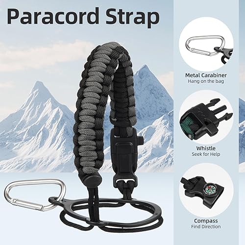 Miniatura 5 de BJPKPK Botella de agua de 1 galón con tapa con pajilla, 50 onzas, 64 onzas, 87 onzas, 128 onzas, botellas de agua de acero inoxidable grandes, con 3