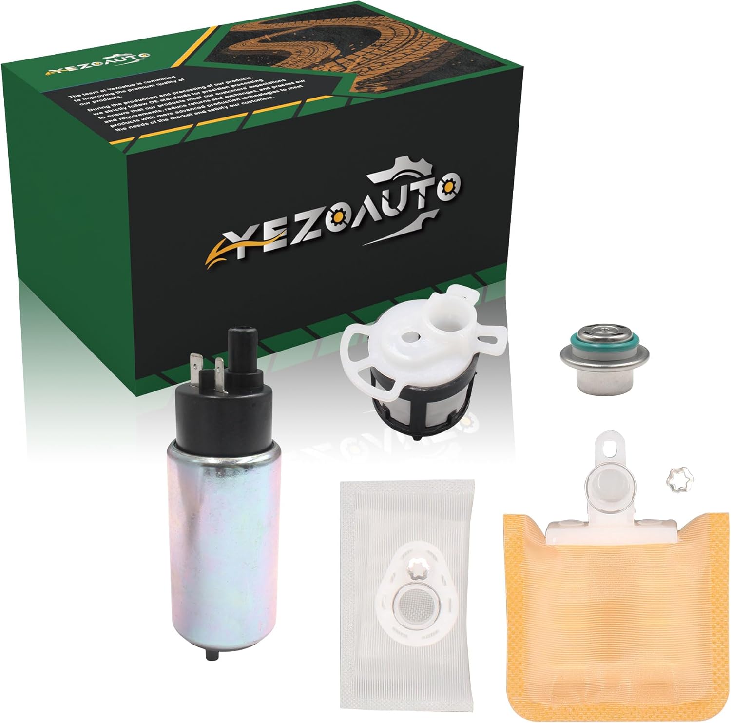 Fuel Pump with Regulator and Strainer for Polaris Sportsman 110 2016-2023 / Outlaw 110 2016-2023 / RZR 170 2015-2023 Replaces OE 455194, 455411, 455041, 455158, 0455195, 0455194, 0455041