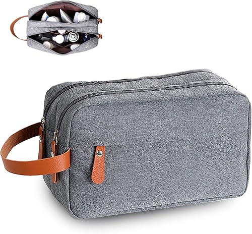 EmyjaY Neceser para hombre, bolsa de aseo portátil de viaje, kit de Dopp colgante, bolsa de afeitar resistente al agua con gran capacidad,