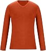 Suéteres de Manga Larga para Hombre con Diseños Holgados Cuello en V de Algodón Tejido Casual Moda Pullover Top de Otoño 3
