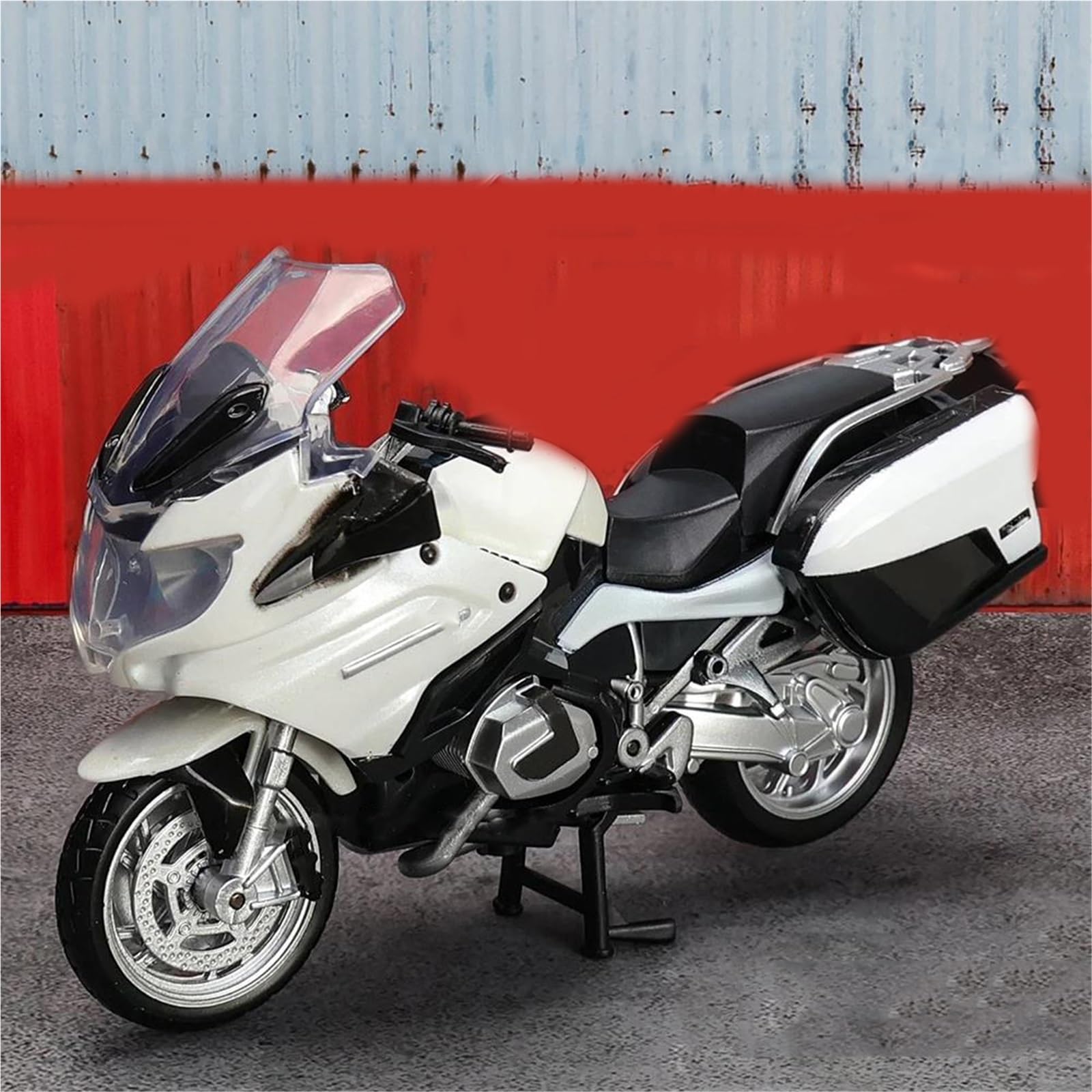 Modèle réduit de Moto Collection De Maquettes Motos 1/18 pour BMW R1250 RT Maquette en Alliage Cadeau d'anniversaire(White)