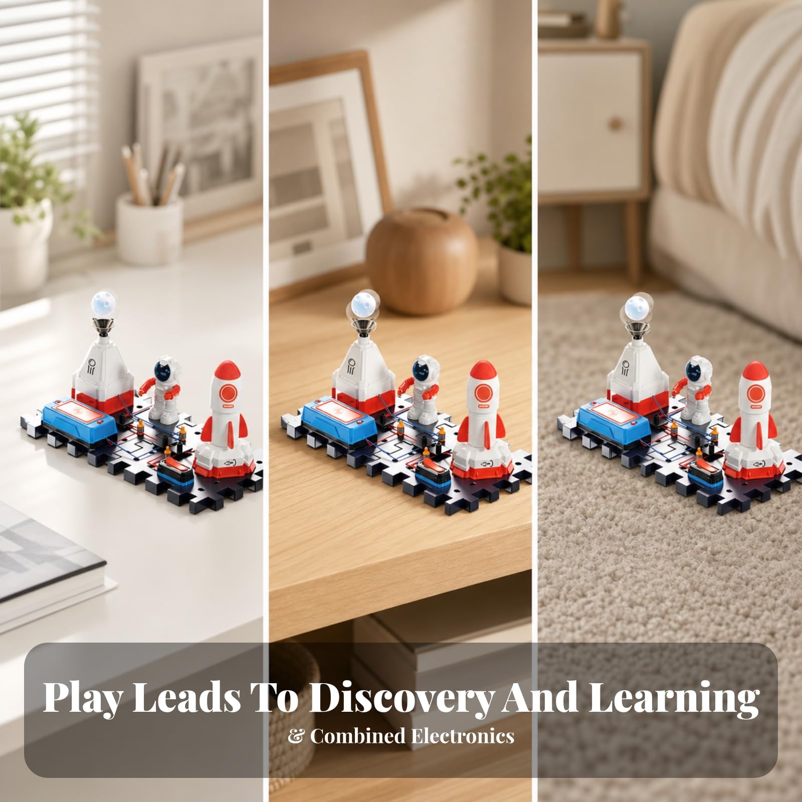15 Stück Experimentierkasten modular, STEM-Lernspielzeug mit Schaltkreisen, lötfrei, Konstruktionsspielzeug, für Zuhause, Schüler, B