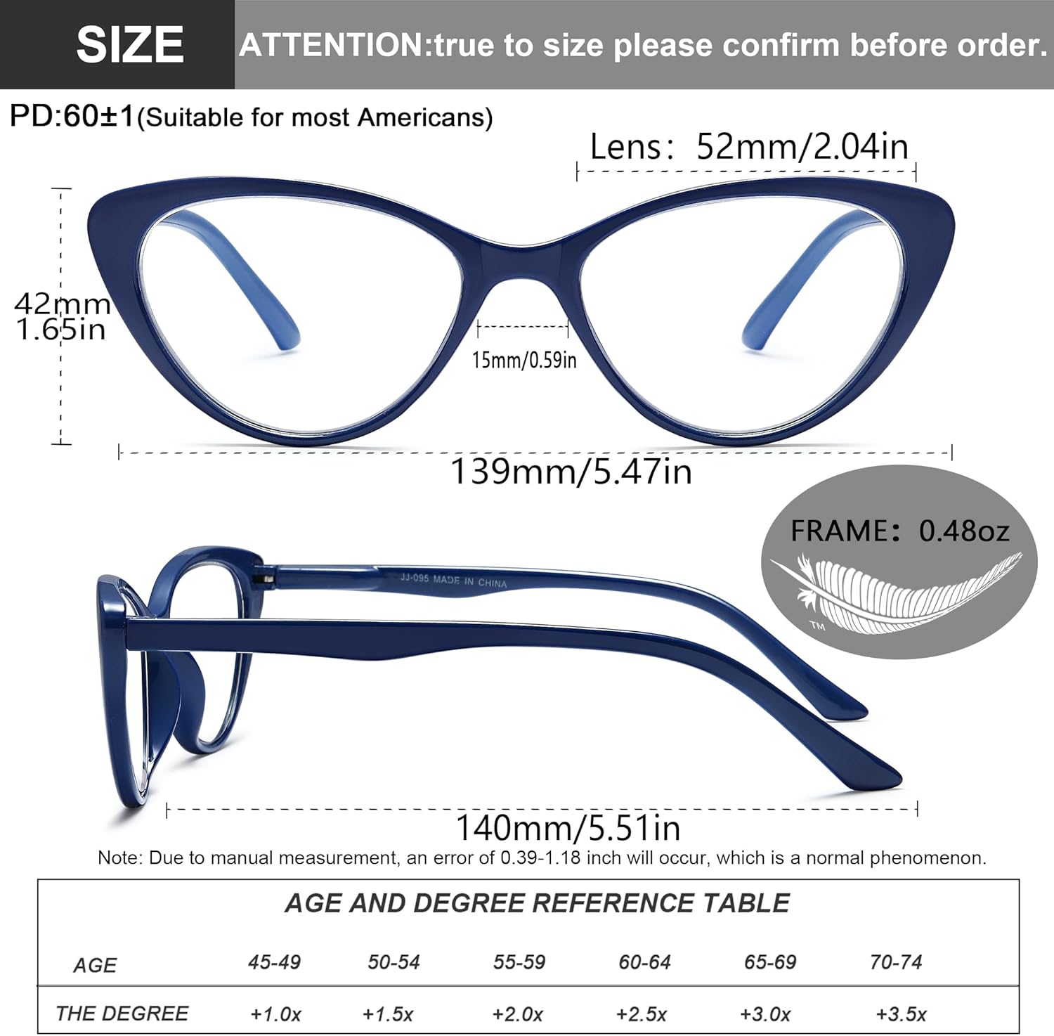 EYEURL 4-Pack Cat Eye Reading Glasses for Women Blue Light Blocking Fashion Computer Glasses Anti-Glare Cat Eye Readers For Women,1.5 - Image 3