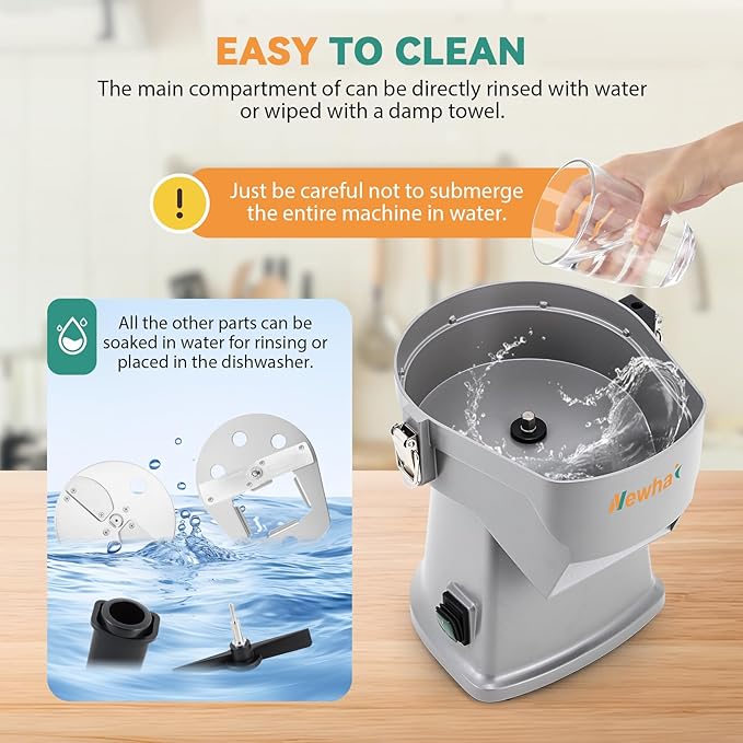 Newhai Cortador Eléctrico 4 en 1 para Verduras y Frutas 200W miniatura 6