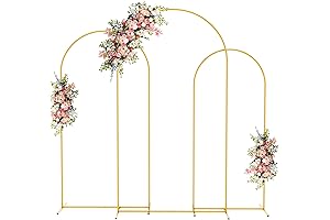 Fomcet 3-in-1 Collapsible Arch Backdrop Stand for Wedding, Party, and Events