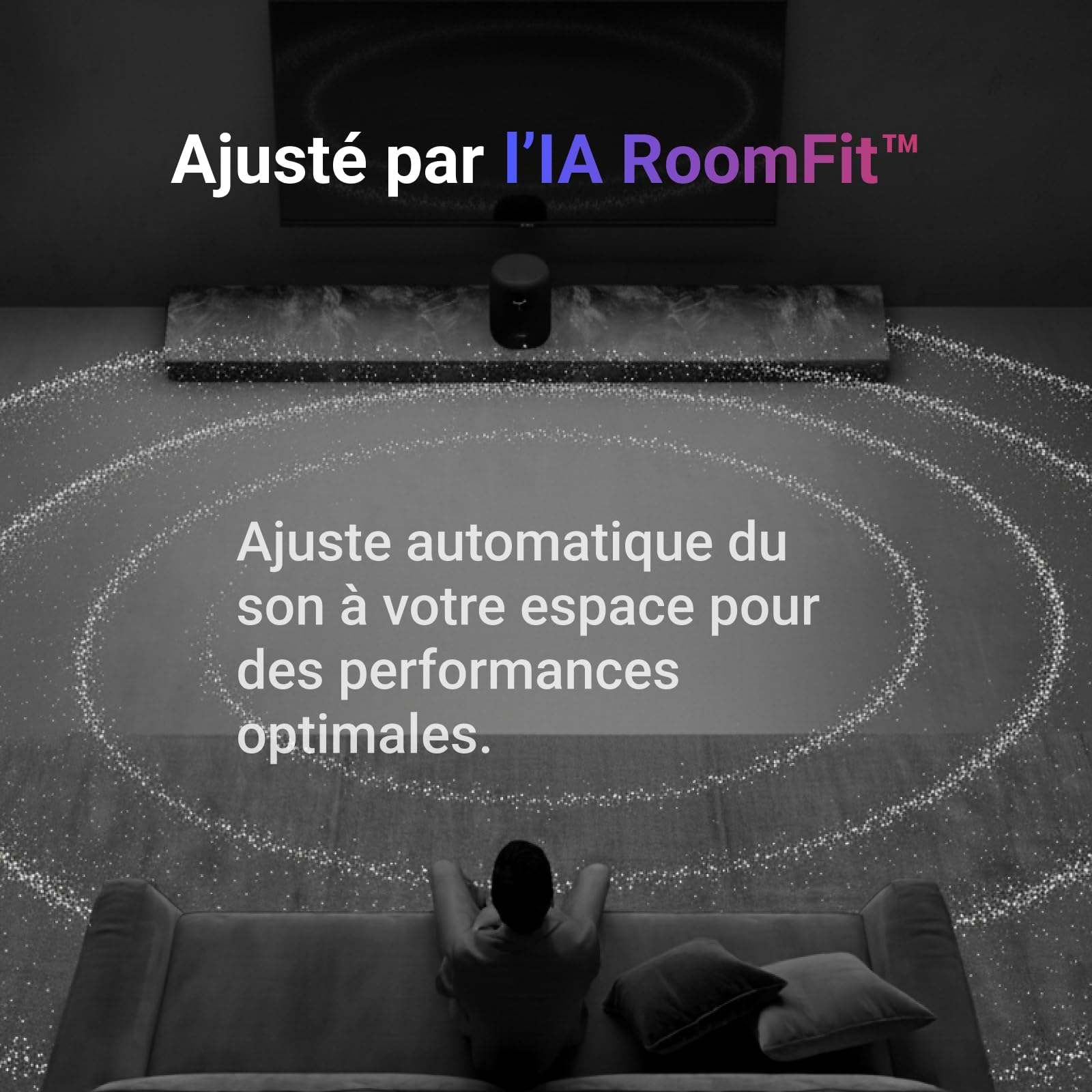 WiiM Sound, Enceinte Intelligente Hi-Res avec WiFi et écran Tactile, Noir | Puissance crête 100W 2.1 stéréo, AI RoomFit, audio multi-pièce, appairage stéréo, Wi-Fi 6E, télécommande vocale incluse