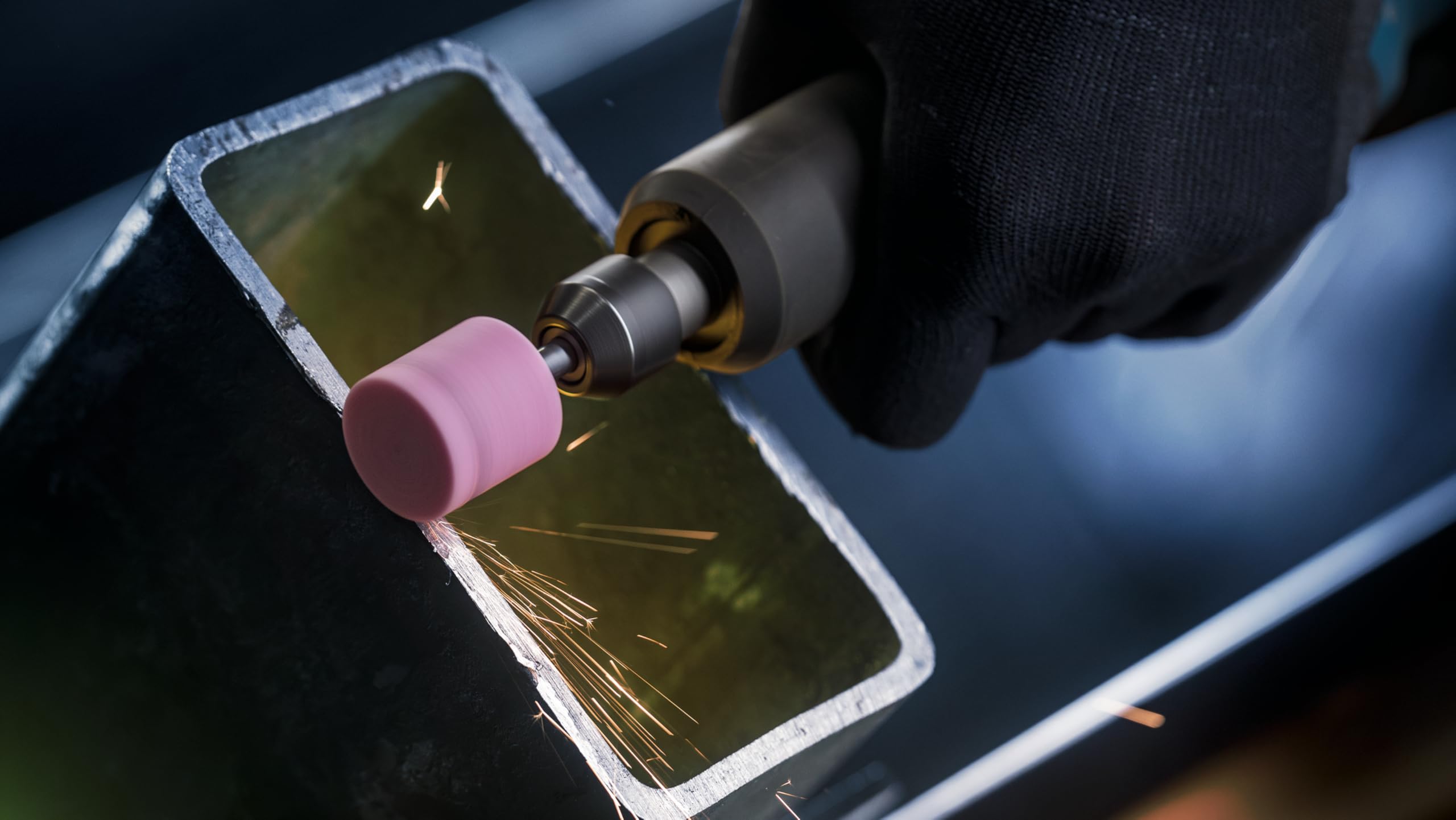 Image secondaire de Coffret de Meules sur Tige PRO Steel Bosch pour Meuleuses Droites