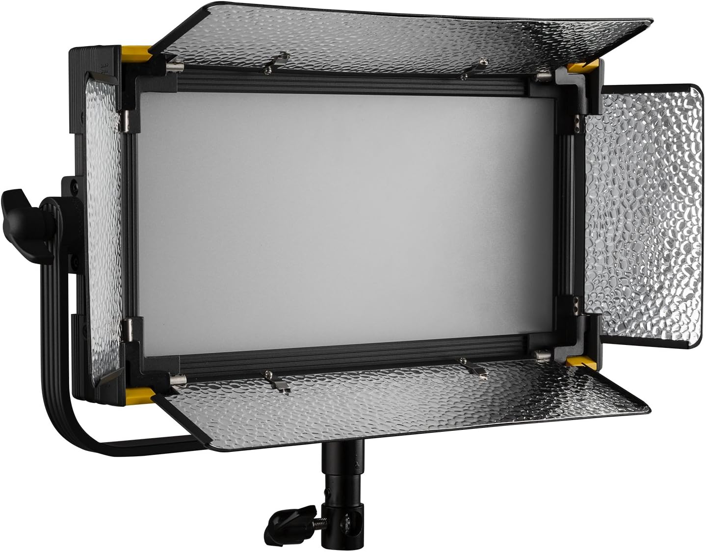 Bіg Sаlе Ikan Mylo (2x) Bi-Color 3200K-5600K LED (2) 1x Half Bi-Color Adjustable LED Lighting Kit, Barndoors, Light Stands and Case Included (MSB8-2PT-KIT) - Black