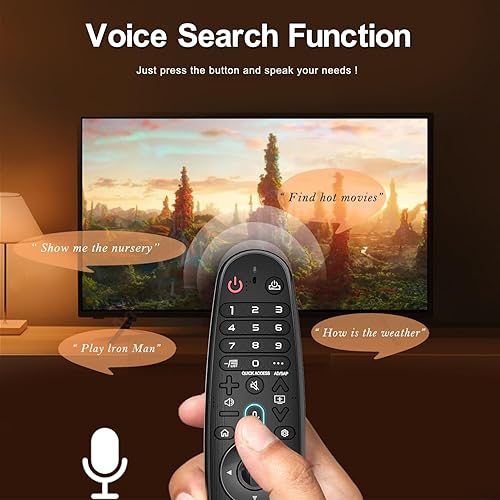 Miniatura 2 de Control remoto de voz universal con función de voz y puntero compatible con LG 2018-2024 UHD OLED QNED NanoCell 4K 8K Smart TV